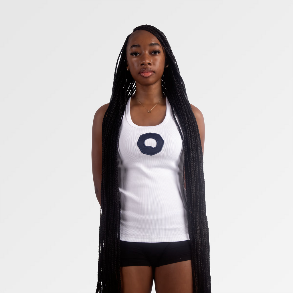 Emblem Tank Top in Ivory