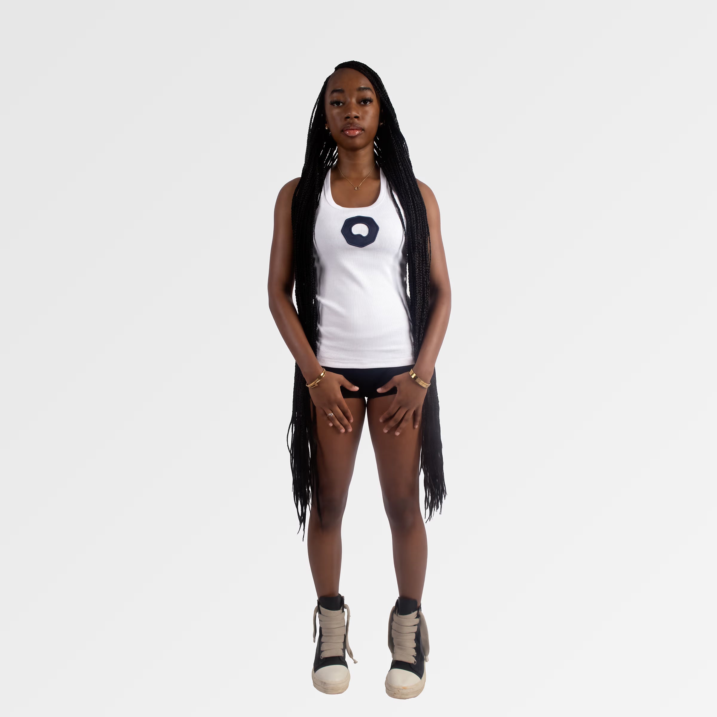Emblem Tank Top in Ivory